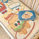 Axyaa Kids Hamburger Astronaut Latex Mat Set, Cartoon Design, 60x120cm