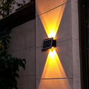 Axyaa Solar Wall Lamp - Outdoor Waterproof Up/Down Lighting for Garden, Porch, Balcony