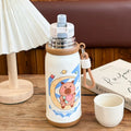 Capibara Thermos Bottle with Straw, Stainless Steel Insulated Kids Cup - Axyaa