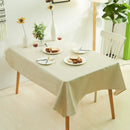 Axyaa Waterproof Dining Tablecloth: Wipeable & Reusable Solid Color Cover for Outdoor Picnic Tables
