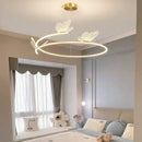 Axyaa Modern Butterfly Chandelier LED Pendant Light for Minimalist Living Room