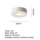 Axyaa 10W Ultra Thin LED Downlight Ceiling Light COB Spotlight for Display Cabinet Wine Cabinet