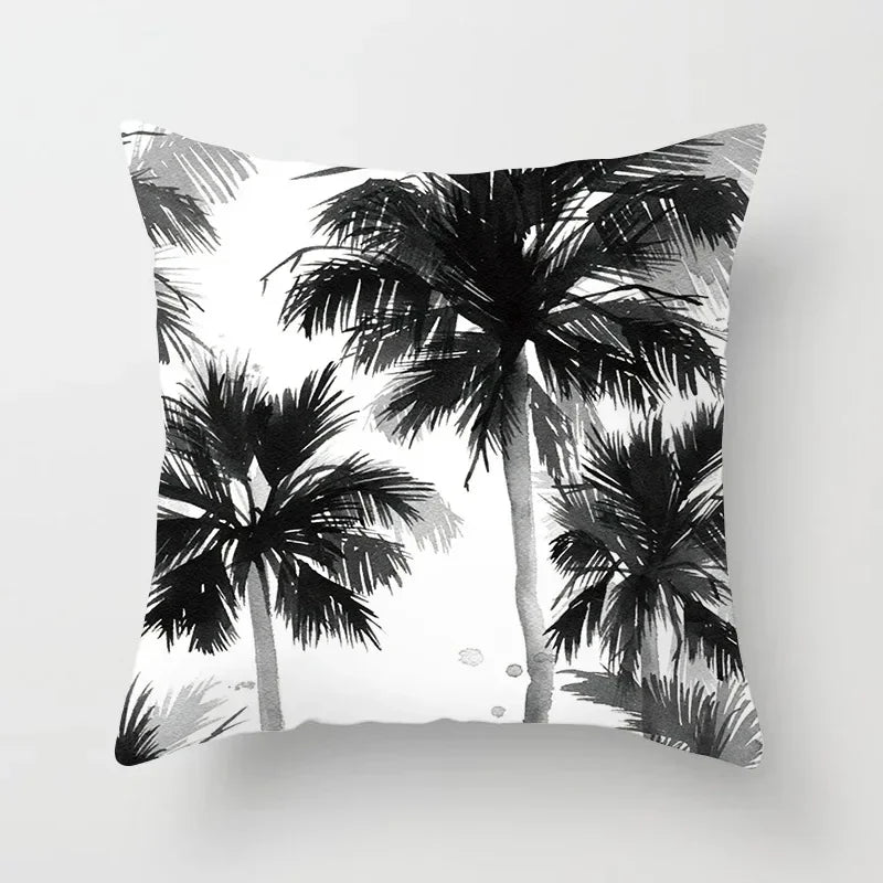 Axyaa Black and White Nordic Style Car Pillowcase Sofa Pillow Cover