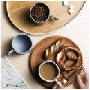 Axyaa Modern Print Ceramic Mug with Ring Handle - Set of 2