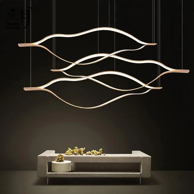 Axya Lip Shaped LED Pendant Chandelier for Home Decor