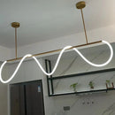 Axya Modern Gold Black LED Chandelier for Home Decor Lighting