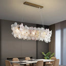 Axyaa Flower Crystal Chandelier: Modern Minimalist Luxury Dining Bar Light