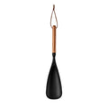 Axyaa Black Silicone Wooden Handle Kitchen Utensils Set