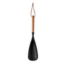 Axyaa Black Silicone Wooden Handle Kitchen Utensils Set