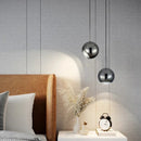 Axyaa Adjustable Angle Round Pendant Light: Modern Stretchable Chandelier for Home Lighting