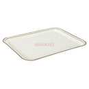Axyaa Melamine Rectangular Tray Set for Serving Meals, Cakes, and Bread