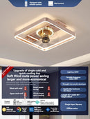 Axyaa Champagne Smart Ceiling Fan LED Light for Bedroom & Dining Room