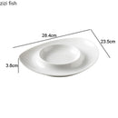 Axya Irregular Solid Color Ceramic Plate Set for Tableware and Snacks