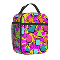 Axyaa Retro Insulated Lunch Bag - Portable Thermal Bento Tote for Work & School