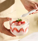 Axyaa Breakfast Cup Set with Spoon, Yogurt Bowl, Milk Cup, and Salad Cup