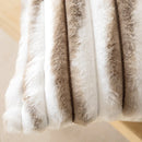 Axyaa Gradient Plush Faux-Fur Throw Pillow Cover - Nordic Style Ultra Soft Decorative Pillowcase