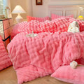 Axyaa 4kg Rabbit Plush Puff Velvet Four-Piece Set