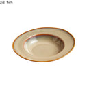 Axyaa Ceramic Hat Plate Soup Salad Dessert Pasta Specialty Tableware