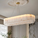 Axyaa Marble Crystal Pendant Light for Modern Luxury Bedroom, Villa, and Living Room