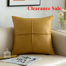 Axyaa Light Simulation Leather Thickened Throw Pillow