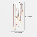 Axyaa Modern Minimalist Wabi Sabi Duplex Villa Chandelier Nordic Ceiling Light