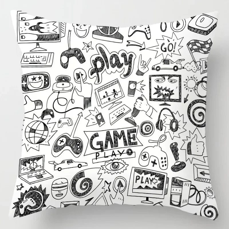 Axyaa Gamer Grip Square Pillowcase with New Anime Design
