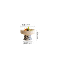 Axyaa Color Enamel High Footed Dessert Bowl for Molecular Cuisine Restaurant