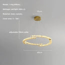 Axyaa Oval Crystal Dimmable Ceiling Chandelier for Villa Bedroom Dining Room