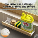 Axyaa Wood Aluminum Kitchen Corner Shelf Organizer for Shower and Bath Storage