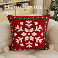 Axyaa Red Christmas Sofa Cushion - Limited Edition Festive Living Room Decor