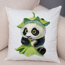 Axyaa Cute Animal Print Pillowcase for Home Sofa Bed Decor