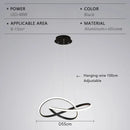 Axyaa LED Chandelier: Modern Dimmable Lighting for Home, Hotel, Living Room