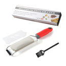 Axyaa Stainless Steel Cheese Grater Zester Slicer for Kitchen Vegetables Citrus Garlic