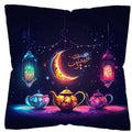 Axyaa Crescent Moon Pillowcase: Dreamy Ramadan Decoration for Living Room
