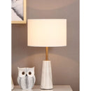 Axyaa Ceramic Desk Lamp: Modern Nordic Style, Warm LED Table Light for Bedroom.