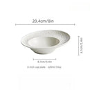 Axyaa Western Pasta Ceramic Plate: High Feeling Hotel Plate, French Creative Salad Plate