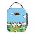 Axyaa Hello Kitty Insulated Lunch Tote for Travel Food Storage - Reusable Thermal Cooler
