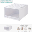 Axyaa Clear Plastic Drawer Organizer Boxes for Wardrobe Storage and Organization