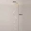 Axyaa Crystal Chandelier Stair Pendant Lamp Living Room Pendant Lights Interior Lighting