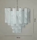 Axyaa French Glass Chandelier Pendant Light - Elegant Design for Home Decor