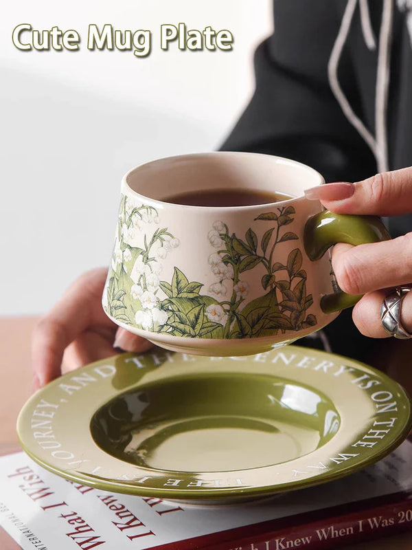 Axya Ceramic Mugs: Hand-painted Coffee Cups & Kitchen Plates for Unique Home Decor