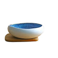 Axyaa Ceramic Lotus Fish Tank Bowl Pet Drinking Bowl, High-grade Creative Irregular Design