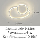 Axyaa Minimalist LED Ceiling Lamp Dimmable Remote Control Creative Chandelier