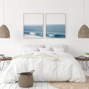 Blue Ocean Wave Beach Wall Art Canvas Prints by Axyaa - Coastal Posters for Modern Home Decor