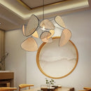 Nordic Bamboo Weave Pendant Chandelier by Axyaa - Modern LED Lighting for Home & Hospitality