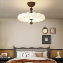 Axyaa French Cream Retro Ceiling Lamps for Bedroom, Dining, Living Room