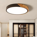 Axyaa Macaron Nordic LED Ceiling Light - Wooden Living Room Bedroom Dining Lamp