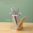Axyaa Stainless Steel Kitchen Organizer for Knife, Pot Lid, Cutting Board
