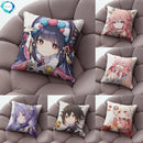 Axyaa Cartoon Anime Decor Pillowcase for Dormitory Sofa Bedside - Two Direction Throw Pillow Case