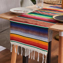 Axyaa Boho Beach Blanket: Hand-Striped Mat with Tassels